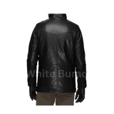 Black leather jacket