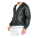 Men’s Green Python Leather