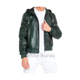 Men’s Green Python Leather