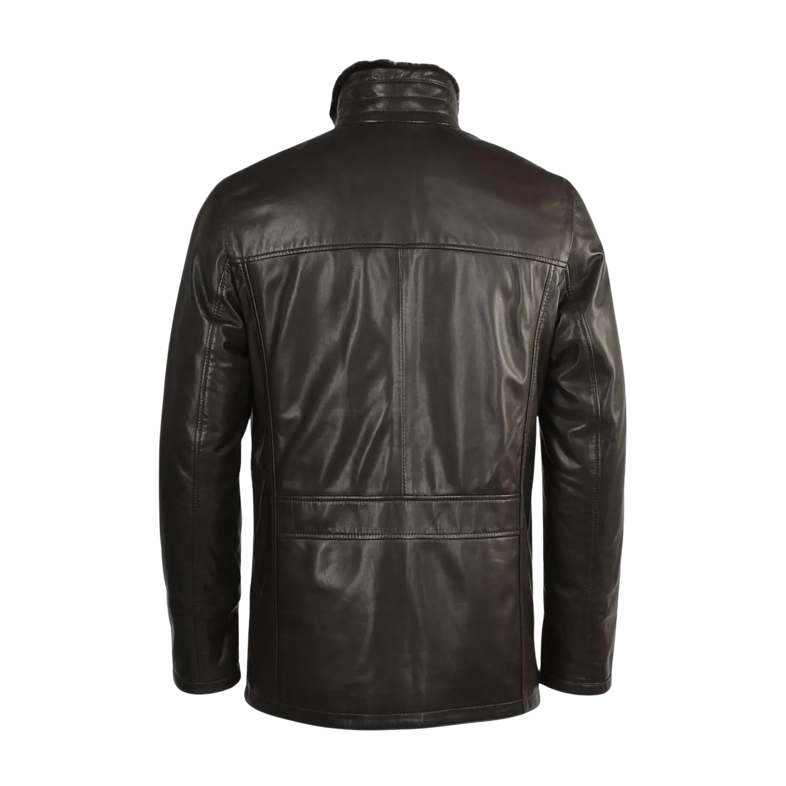 Black leather jacket