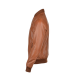 Brown leather jacket