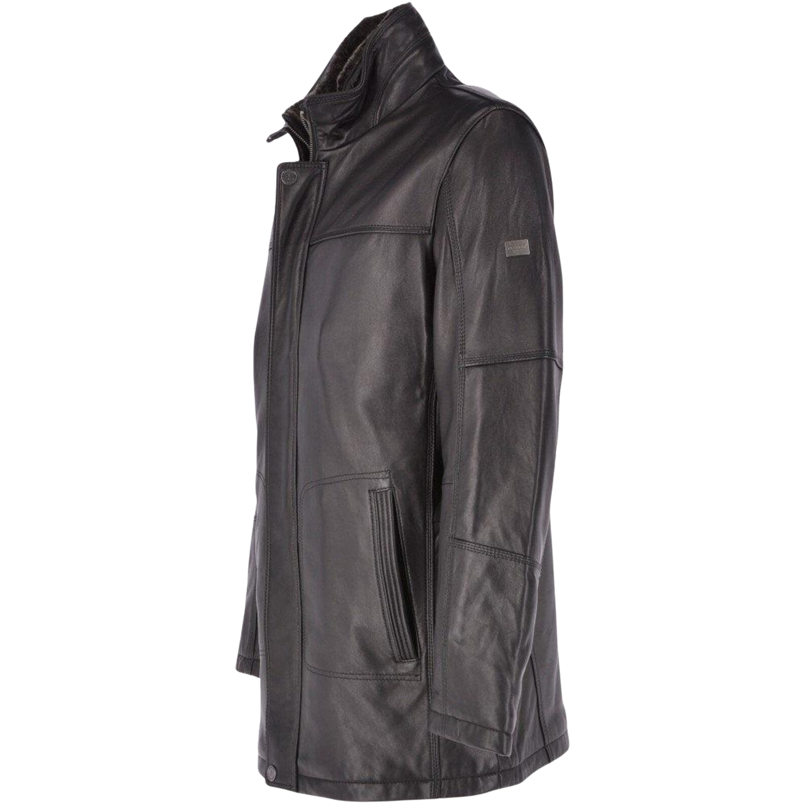 Dark gray jacket with multiple pockets