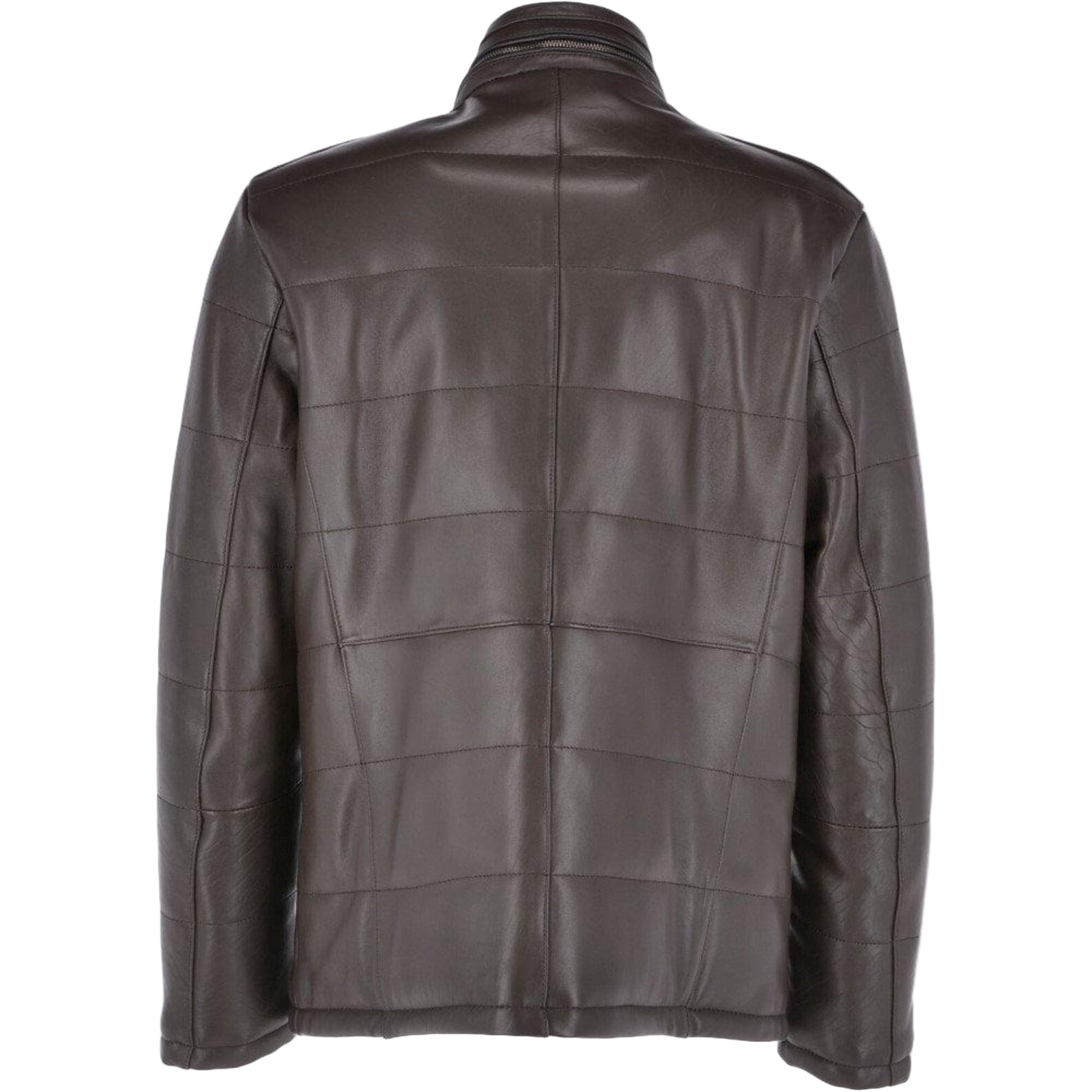 Brown leather jacket