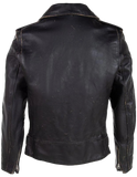 Black leather jacket