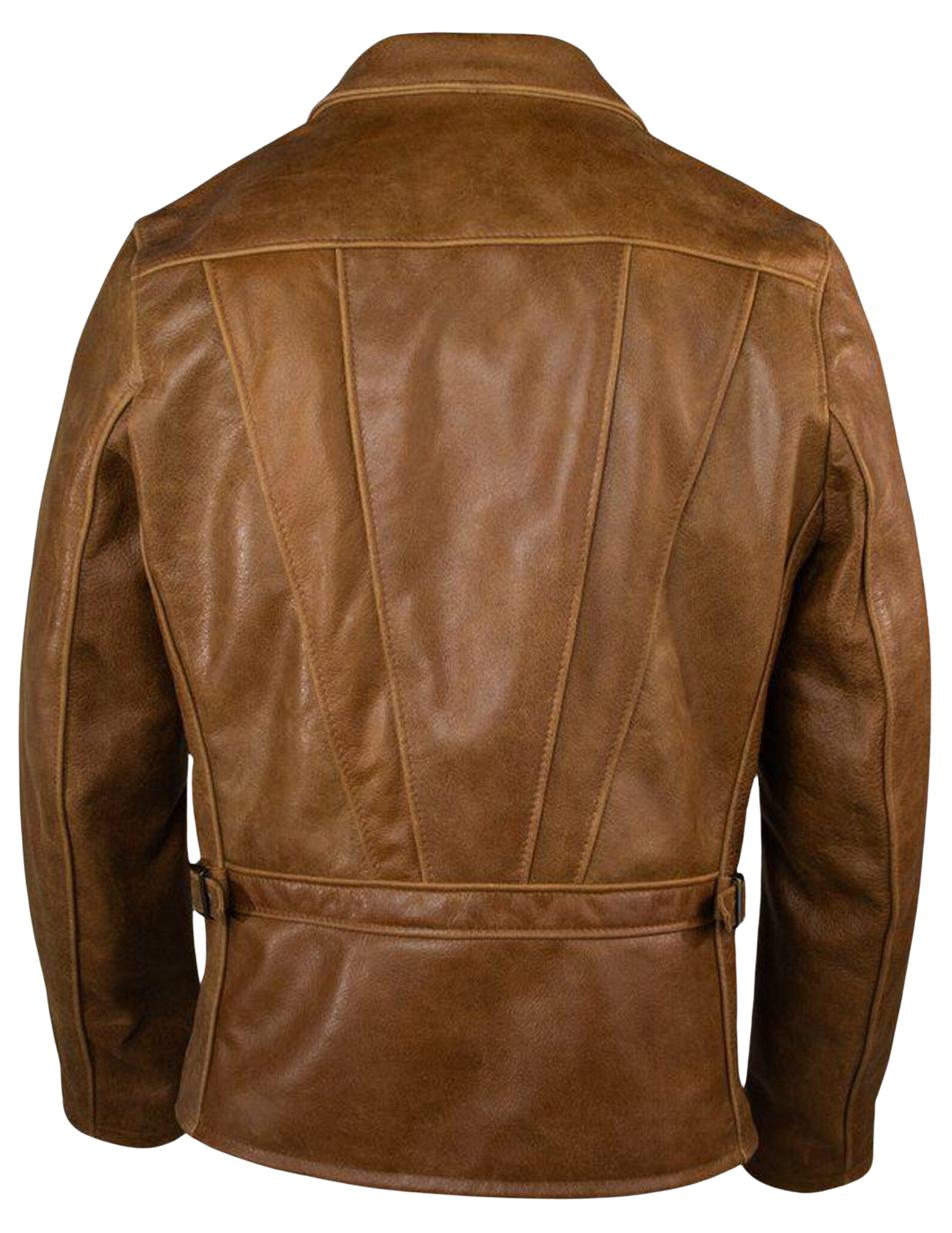 Brown leather jacket