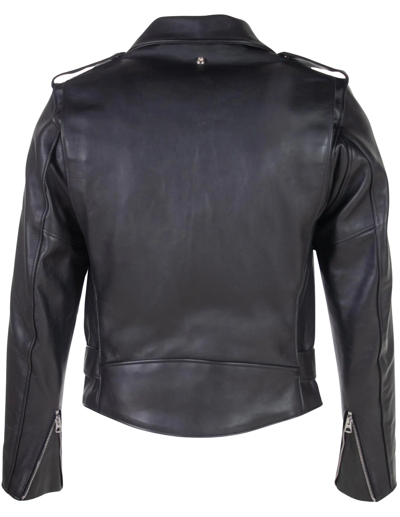 Black leather jacket