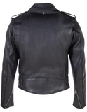 Black leather jacket