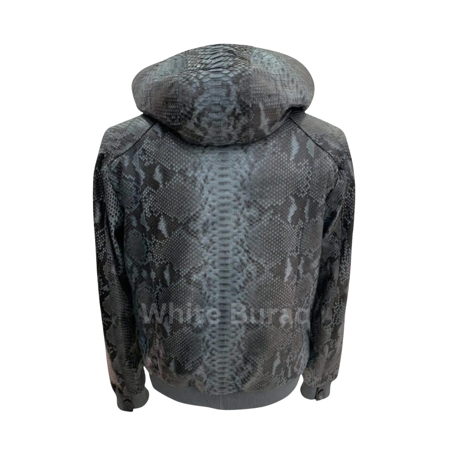 Hoodie with snake pattern