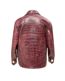 Brown crocodile skin jacket
