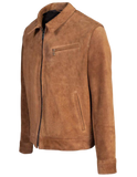 Brown leather jacket