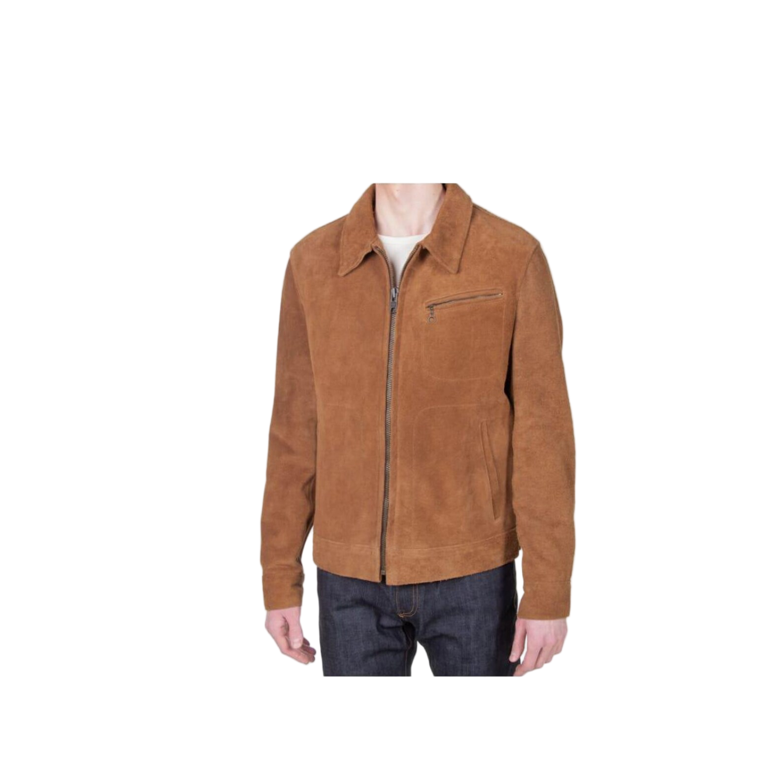 Brown suede jacket