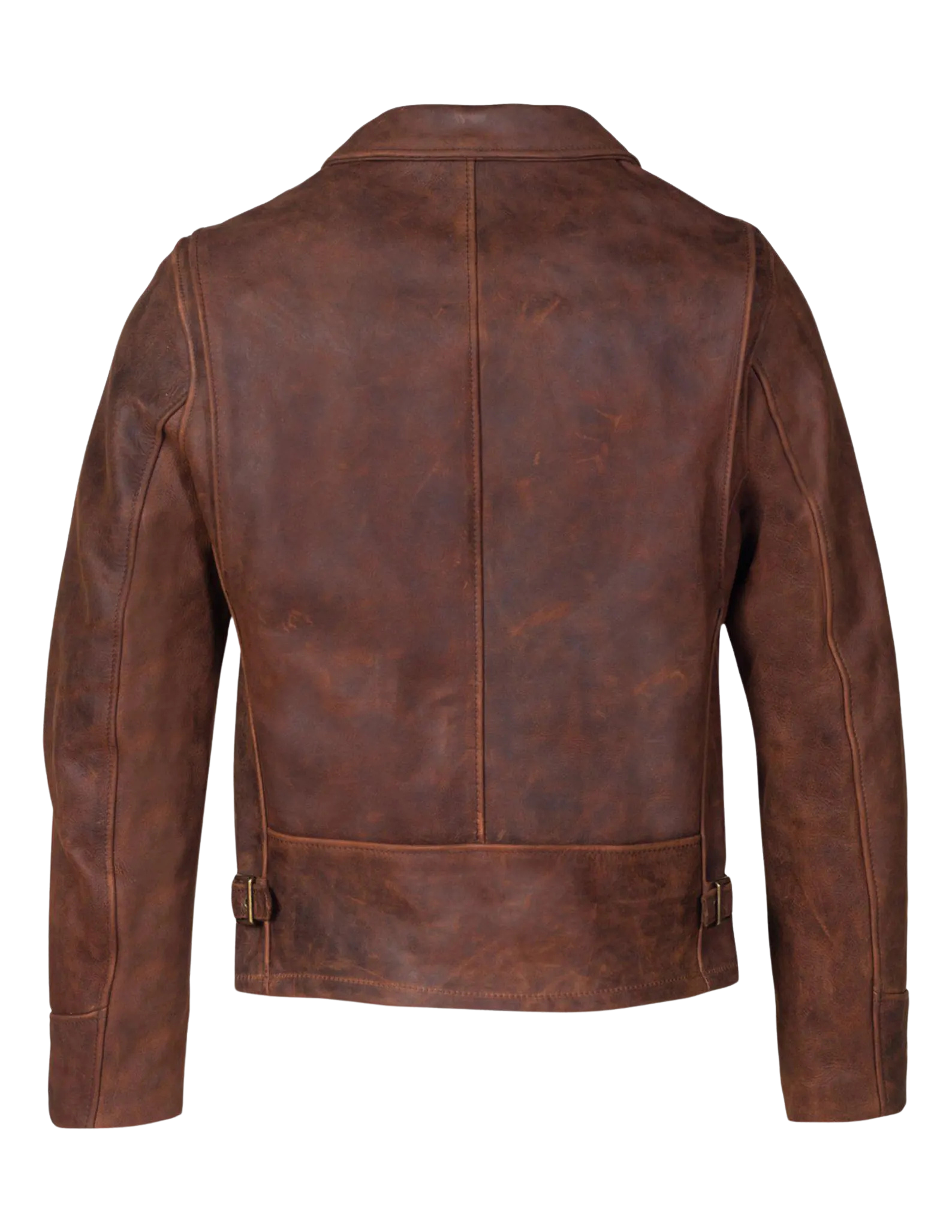 Brown leather jacket
