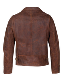 Brown leather jacket