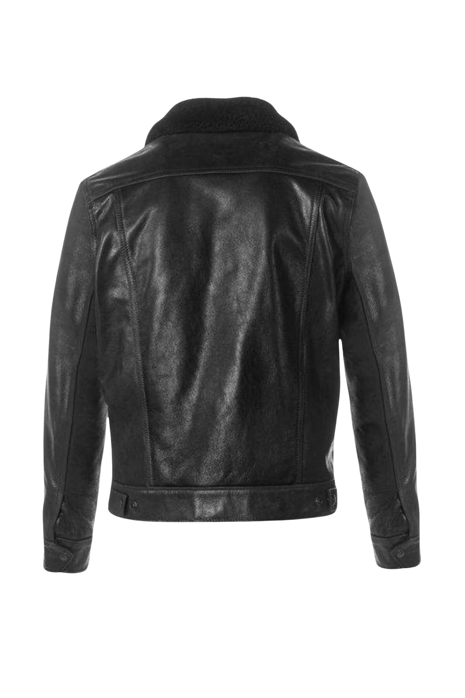 Black leather jacket