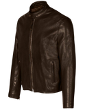 Brown leather jacket