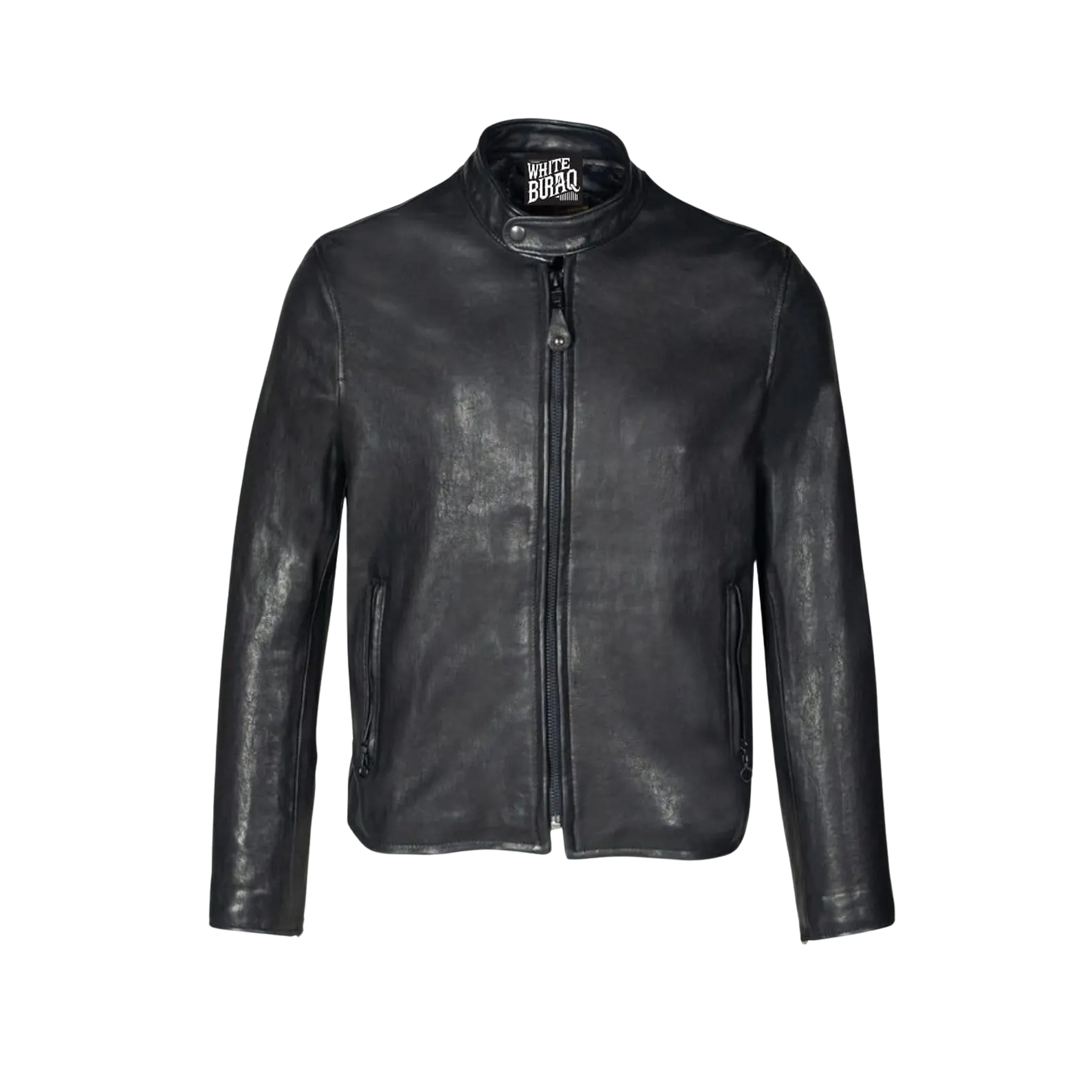 Black leather jacket