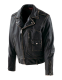 Black leather jacket