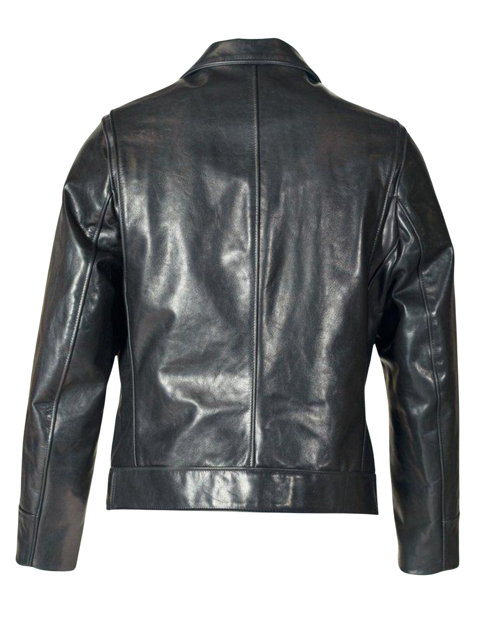 Black leather jacket