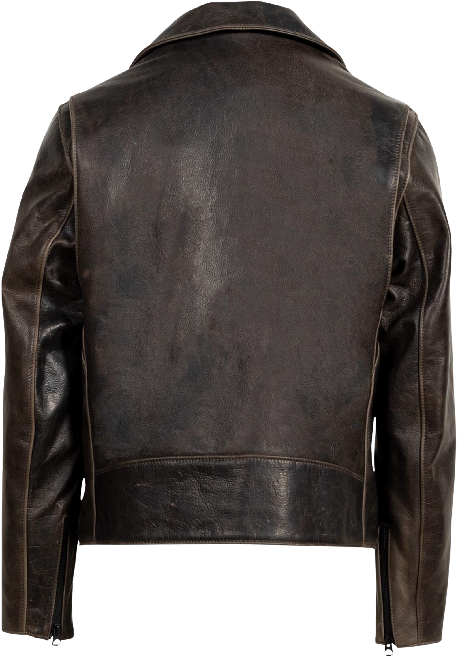 Black leather jacket