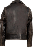 Black leather jacket