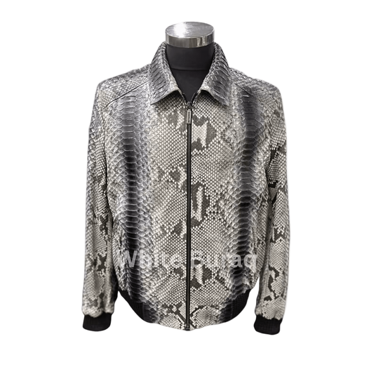 Snakeskin pattern jacket