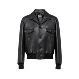 Black leather jacket