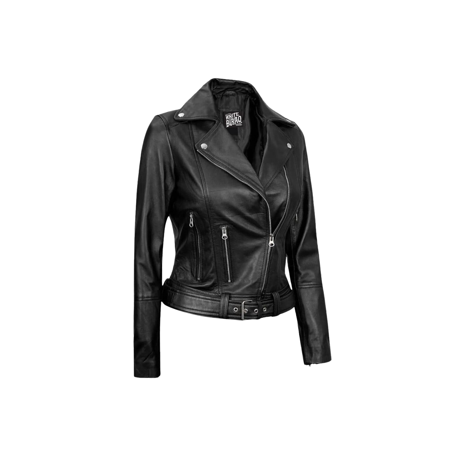 Black leather jacket