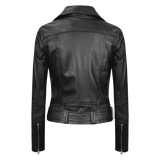 Black leather jacket
