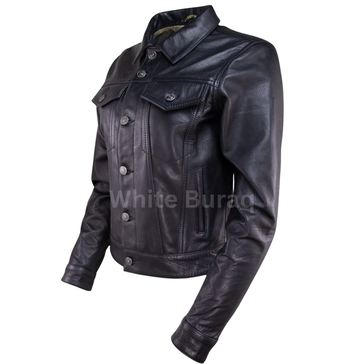 Black leather jacket