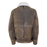 Brown leather jacket