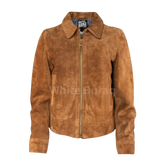 Brown suede jacket