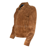 Brown suede jacket
