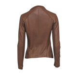 Brown leather jacket
