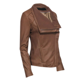 Brown leather jacket