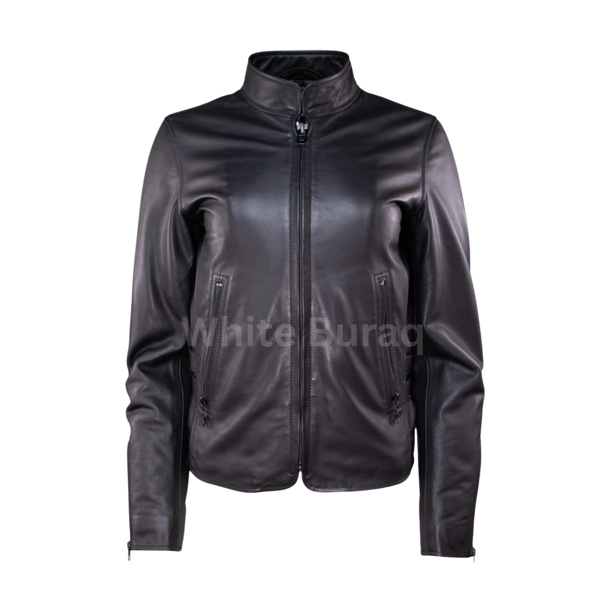 Black leather jacket