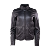 Black leather jacket