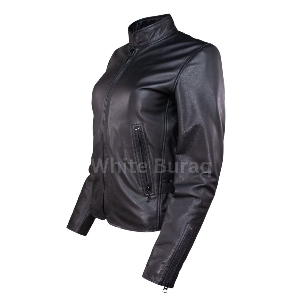 Black leather jacket