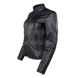 Black leather jacket