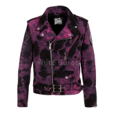 Purple camouflage jacket
