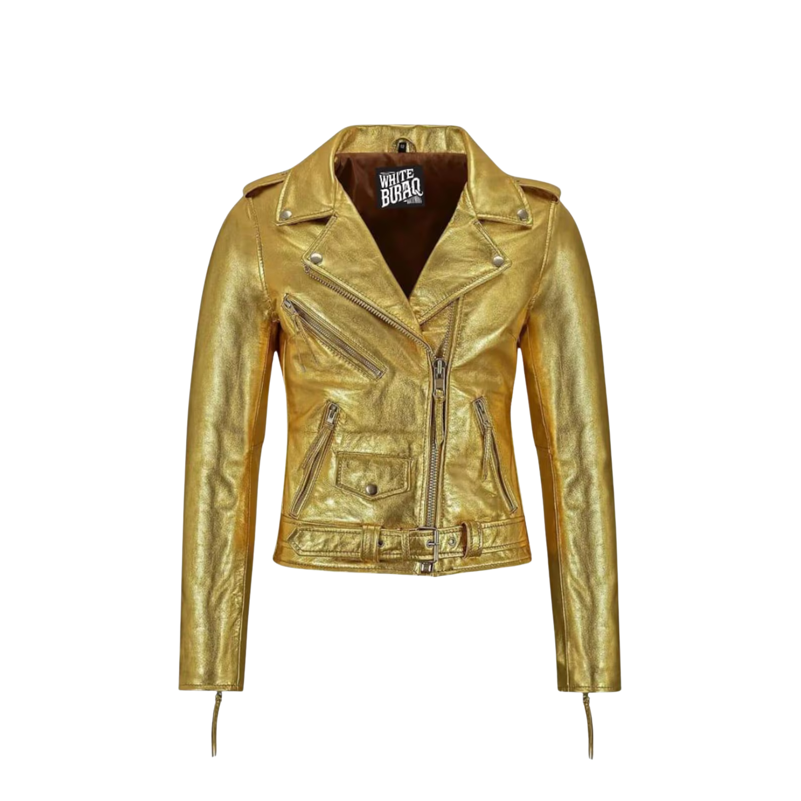 Gold leather jacket