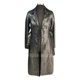 Snakeskin-patterned coat