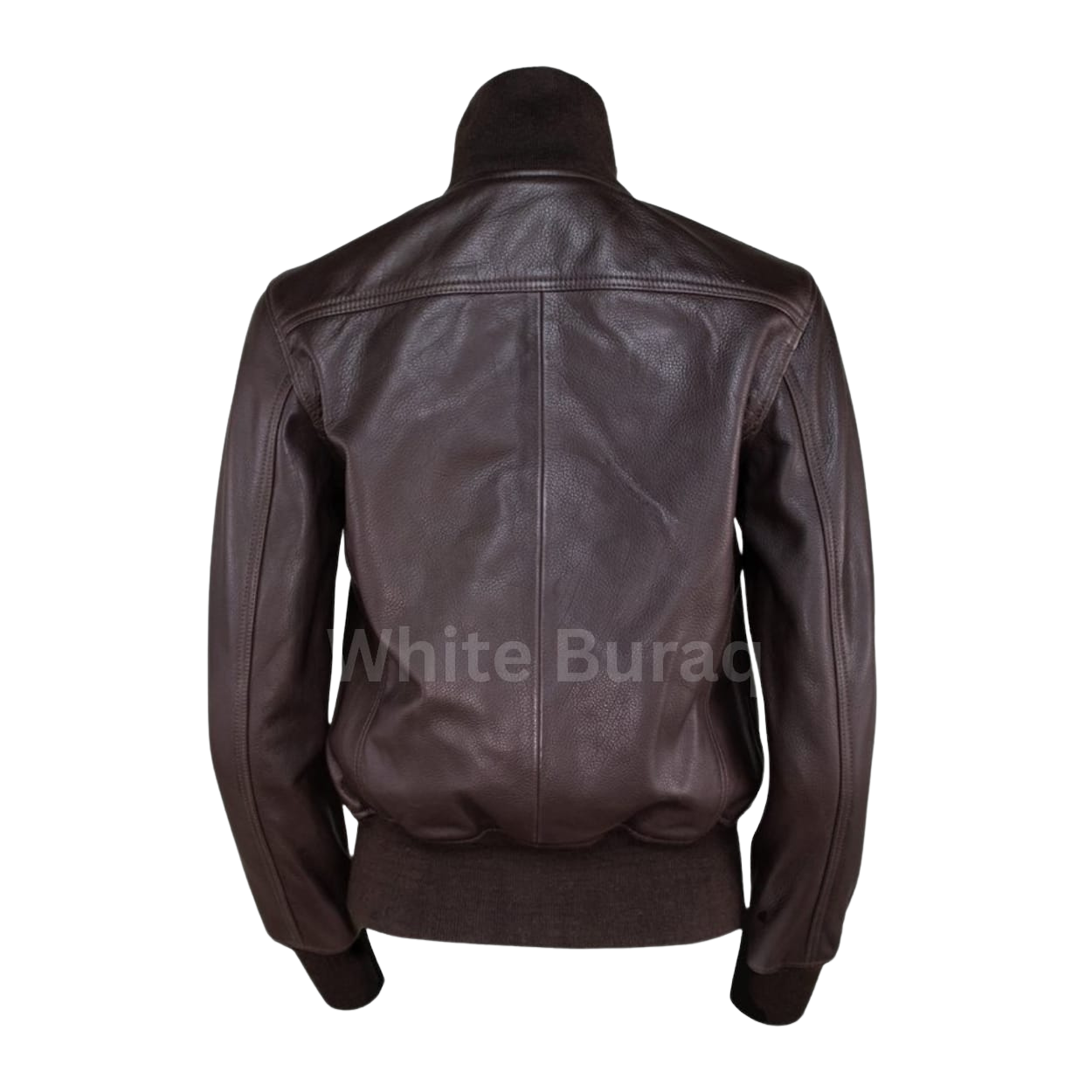 Brown leather jacket