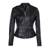 Black leather jacket