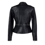 Black leather jacket