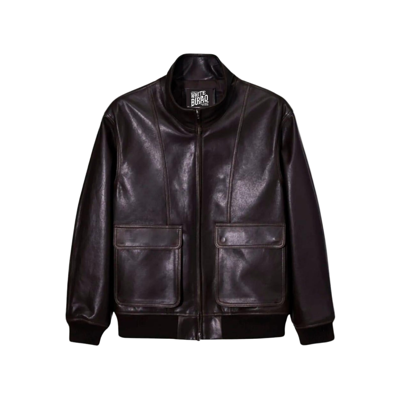 Black leather jacket