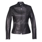 Black leather jacket