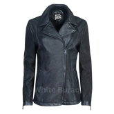 Black leather jacket