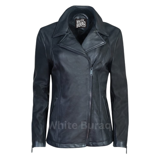 Black leather jacket