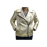 Gold leather jacket