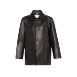 Black leather jacket